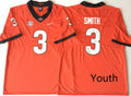 Georgia Bulldogs Red #3 SMITH Jersey