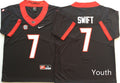 Georgia Bulldogs Black #7 SWIFT Jersey