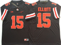 Ohio State Buckeyes Black #15 ELLIOTT Jersey