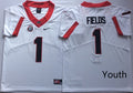 Georgia Bulldogs White #1 FIELDS Jersey