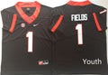 Georgia Bulldogs Black #1 FIELDS Jersey