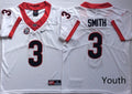 Georgia Bulldogs White #3 SMITH Jersey