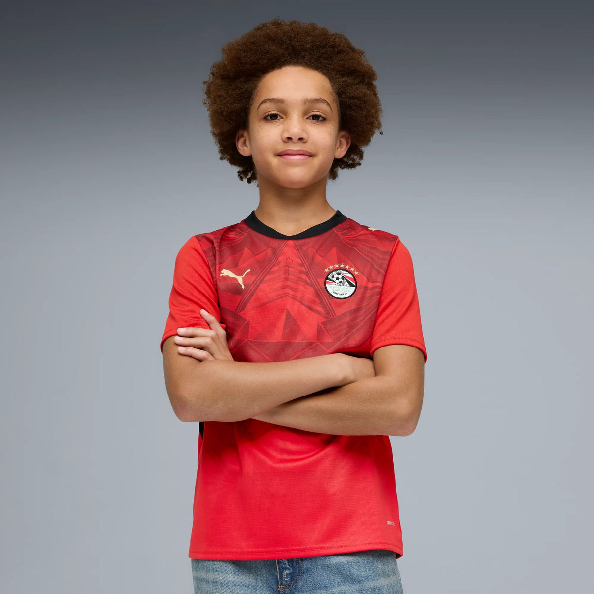 Puma 2026 Egypt Youth Stadium Home Soccer Jersey