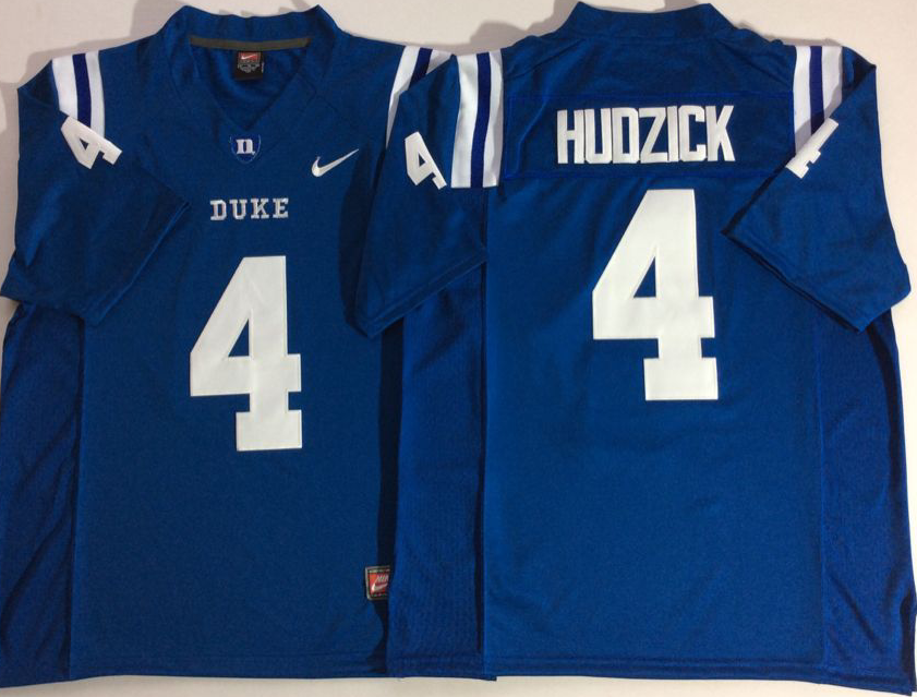Duke Blue Devils Blue #4 HUDZICK Jersey