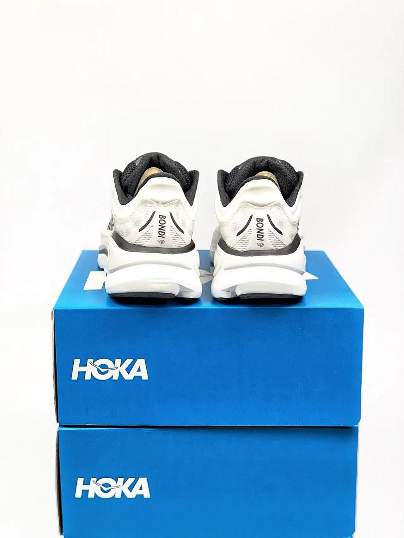 HOKA ONE ONE Bondi 9 "White / Black / Castlerock"