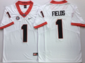 Georgia Bulldogs White #1 FIELDS Jersey