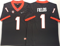 Georgia Bulldogs Black #1 FIELDS Jersey