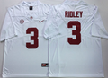 Alabama Crimson Tide White #3 RIDLEY Jersey