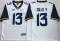 West Virginia Mountaineers White #13 SILLS V 14486391 Jersey