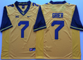 West Virginia Mountaineers YELLOW #7 GRIER 14486382 Jersey