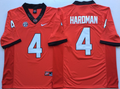 Georgia Bulldogs Red #4 HARDMAN Jersey