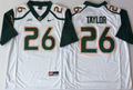 2018 Miami Hurricanes White #26 TAYLOR Jersey