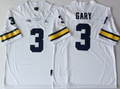 Michigan Wolverines White #3 GARY Jersey