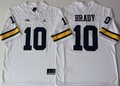 Michigan Wolverines White #10 BRADY Jersey