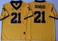 Michigan Wolverines YELLOW #21 HOWARD Jersey