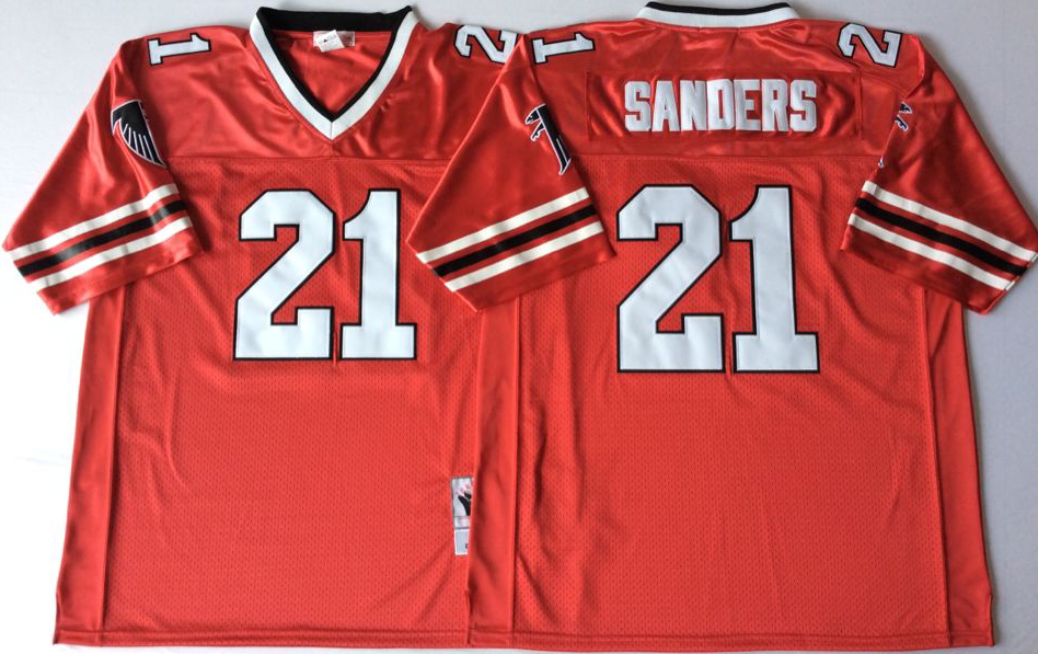 Atlanta Falcons Red #21 SANDERS Jersey