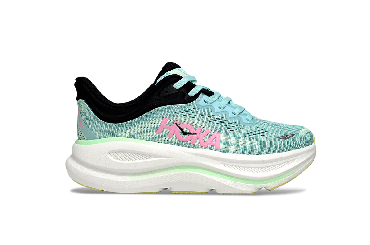 HOKA ONE ONE Women's Bondi 9 Cielo Blue/Electric Pink