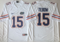 Florida Gators White #15 TEBOW Jersey