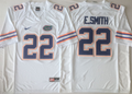 Florida Gators White #22 E.SMITH Jersey