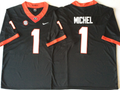 Georgia Bulldogs Black #1 MICHEL Jersey