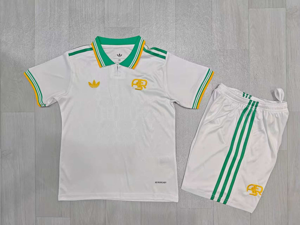 KIDS Adidas AS Roma Retro Second Away Jersey & Shorts Set