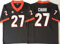 Georgia Bulldogs Black #27 CHUBB Jersey