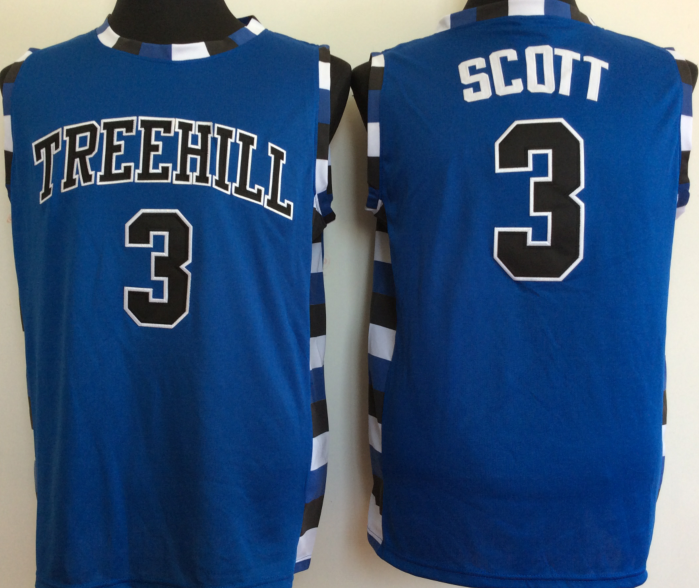 One Tree Hill Ravens Blue #3 SCOTT Jersey