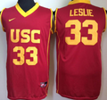 USC Trojans Red #33 LESLIE Jersey