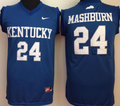 Kentucky Wildcats Blue #24 MASHBURN Jersey