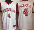 University of Nevada Las Vegas White #4 JOHNSON Jersey