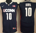 Uconn Huskies #10 Blue BIRD Jersey