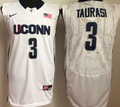 Uconn Huskies #3 White TAURASI Jersey