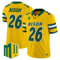 #26 Bison North Dakota State Bison 2026 Vapor Limited Stitched Gold Jersey