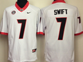 Georgia Bulldogs White #7 SWIFT Jersey