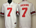 Ohio State Buckeyes White #7 HASKINS Jersey