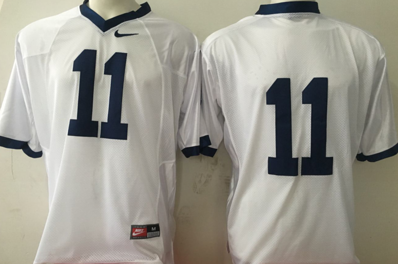 Penn State Nittany Lions White #11 Jersey