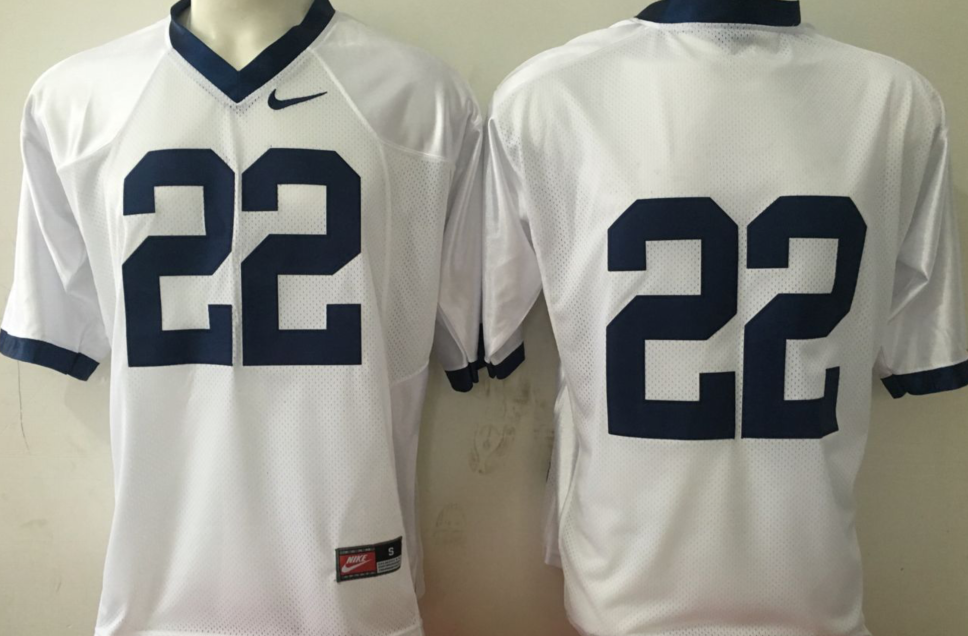 Penn State Nittany Lions White #22 Jersey