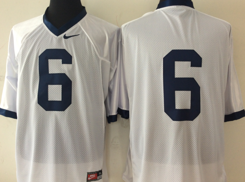 Penn State Nittany Lions White #6 Jersey