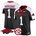 #1 Woo Pig Sooie Arkansas Razorbacks Limited Stitched Black Alternate Jersey