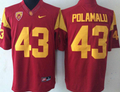 USC Trojans Red #43 POLAMALU Jersey