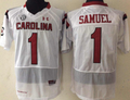 South Carolina Gamecock White #1 SAMUEL Jersey