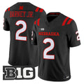 #2 Barney Jr. Nebraska Cornhuskers Black Stitched College Football Jersey