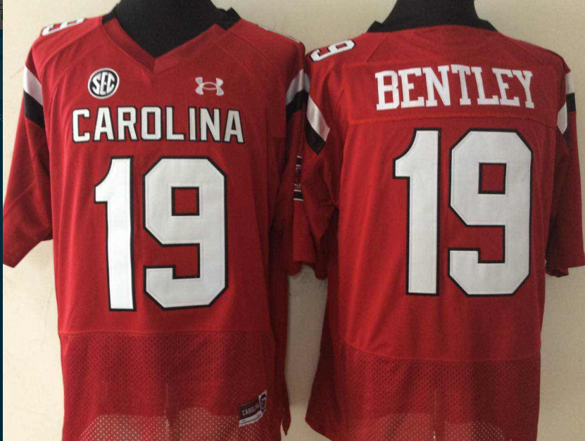 South Carolina Gamecock #19 Red BENTLEY Jersey