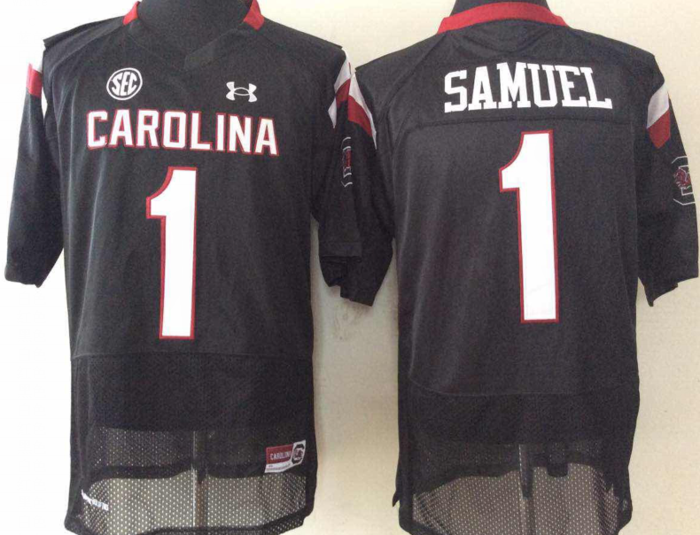 South Carolina Gamecock #1 Black SAMUEL Jersey