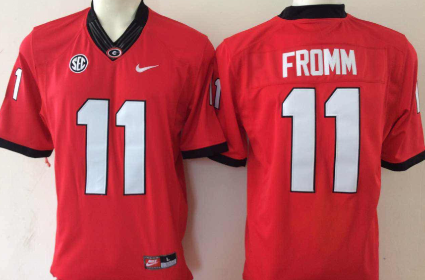 Georgia Bulldogs #11 Red  FROMM Jersey