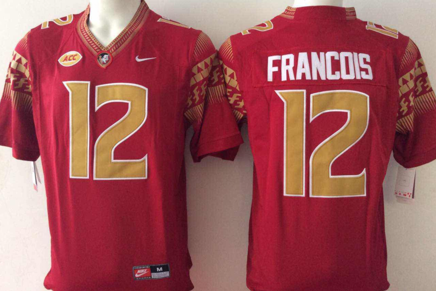 Florida State Seminoles #12 Red FRANCOIS Jersey