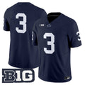 #3 Penn State Nittany Lions Men's 2026 Navy No Name Stitched Football Jersey