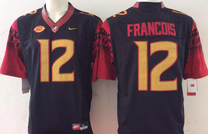 Florida State Seminoles #12 Black FRANCOIS Jersey