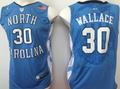 North Carolina Tar Heels Blue #30 WALLACE Jersey