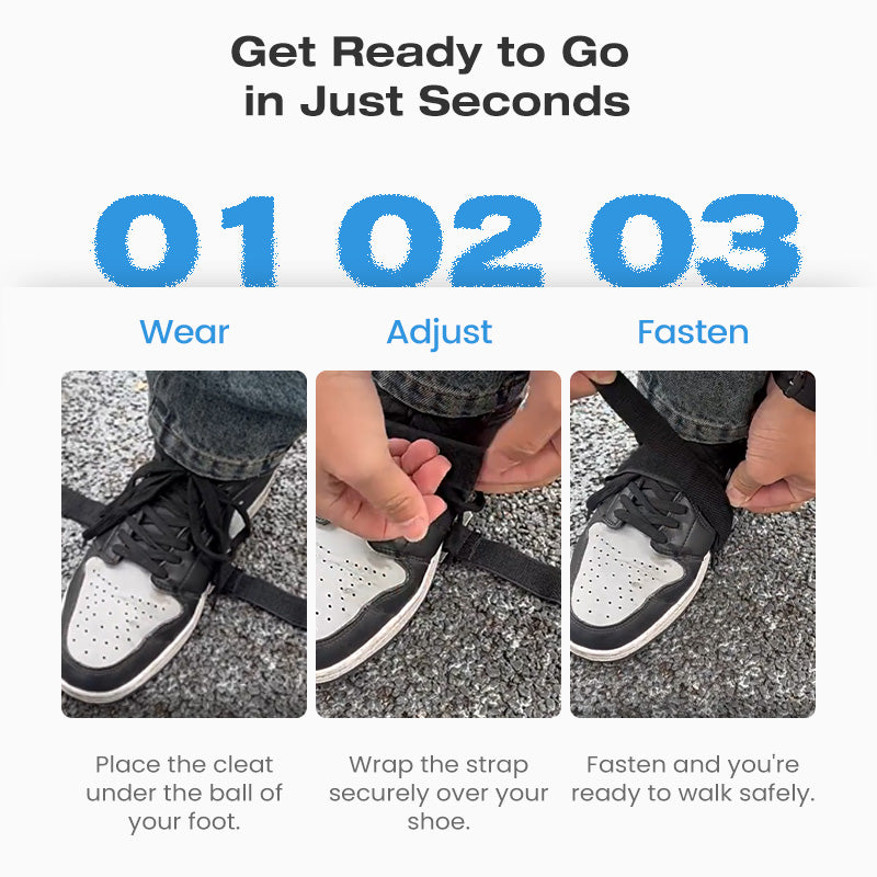 ❄️ WINTER SALE 50% OFF🎉Durable Anti-Slip Ice Cleats Set for Shoes